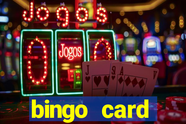 bingo card generator with pictures